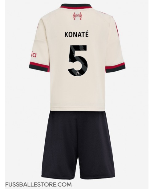 Günstige Liverpool Ibrahima Konate #5 Auswärts Trikotsatzt Kinder 2025-26 Kurzarm (+ Kurze Hosen) Günstige Liverpool Ibrahima Konate #5 Auswärts Trikotsatzt Kinder 2025-26 Kurzarm (+ Kurze Hosen)